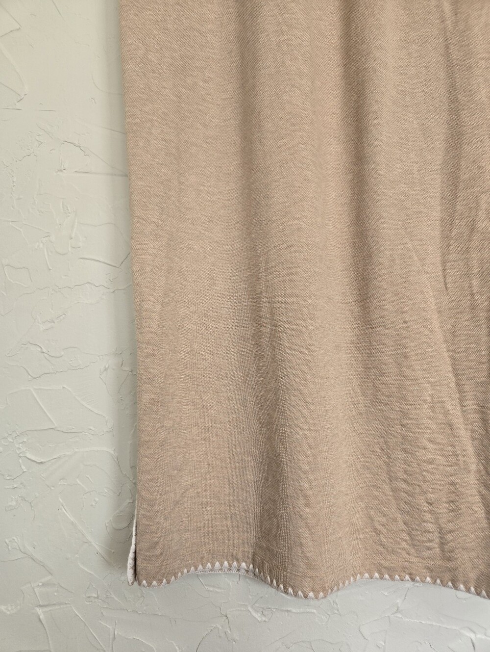 Tuckernuck Pique Melissa Maxi Tan White Embroidered Polo Dress, S - Picture 12 of 16